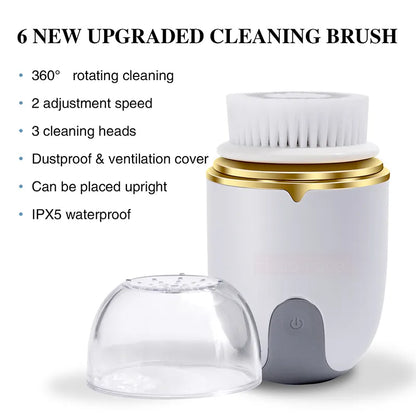 Electric facial cleansing brush