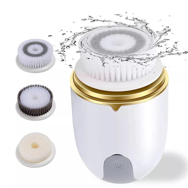 Electric facial cleansing brush