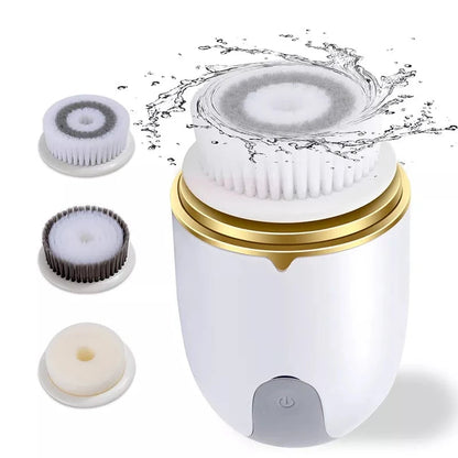 Electric facial cleansing brush