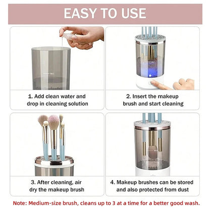 Makeup brush cleaning machine