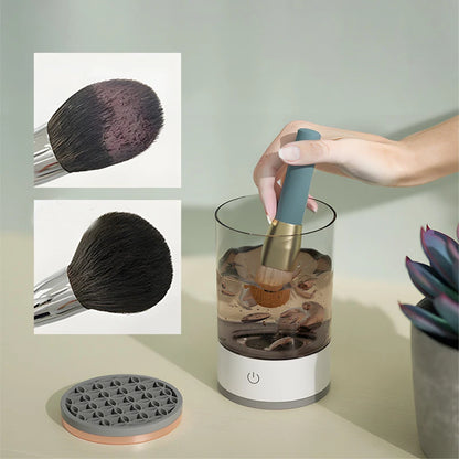 Makeup brush cleaning machine