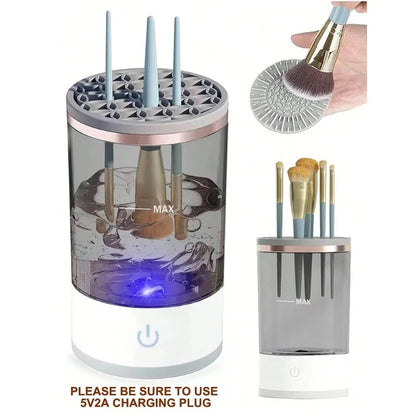 Makeup brush cleaning machine