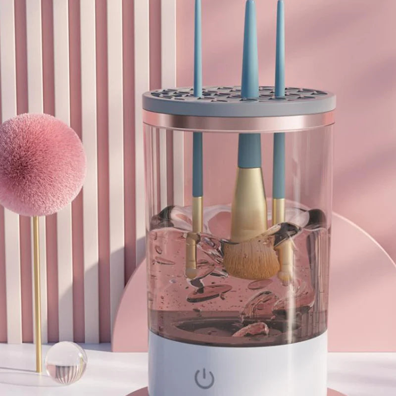 Makeup brush cleaning machine